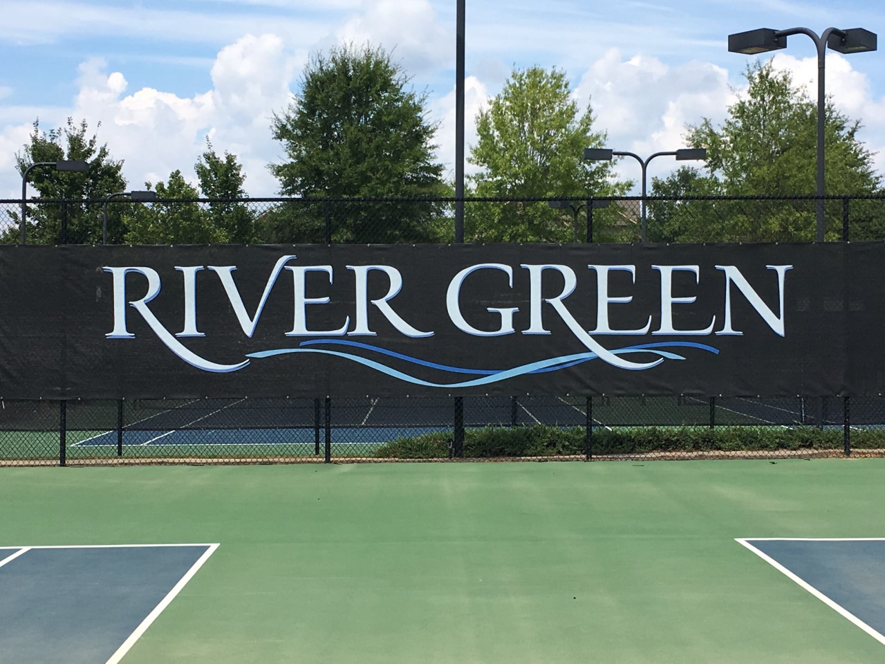 Windscreen printed color logo large format printing